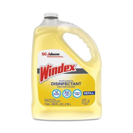 Sc Johnson Windex, Multi-Surface Disinfectant Cleaner, Citrus, 1 Gal Bottle 682265EA